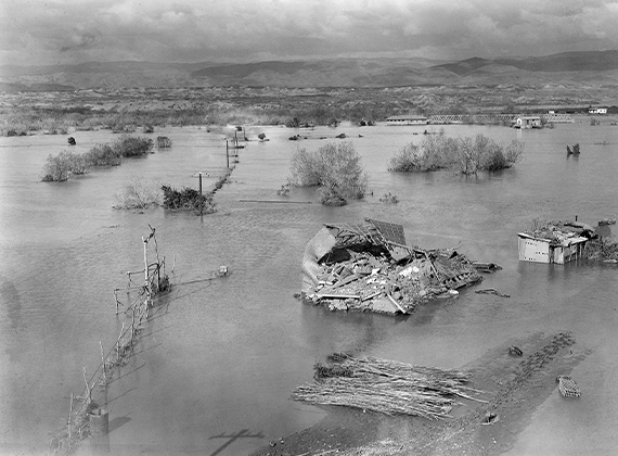 요단강 홍수 - 1935년 여리고 앞 요단강의 홍수